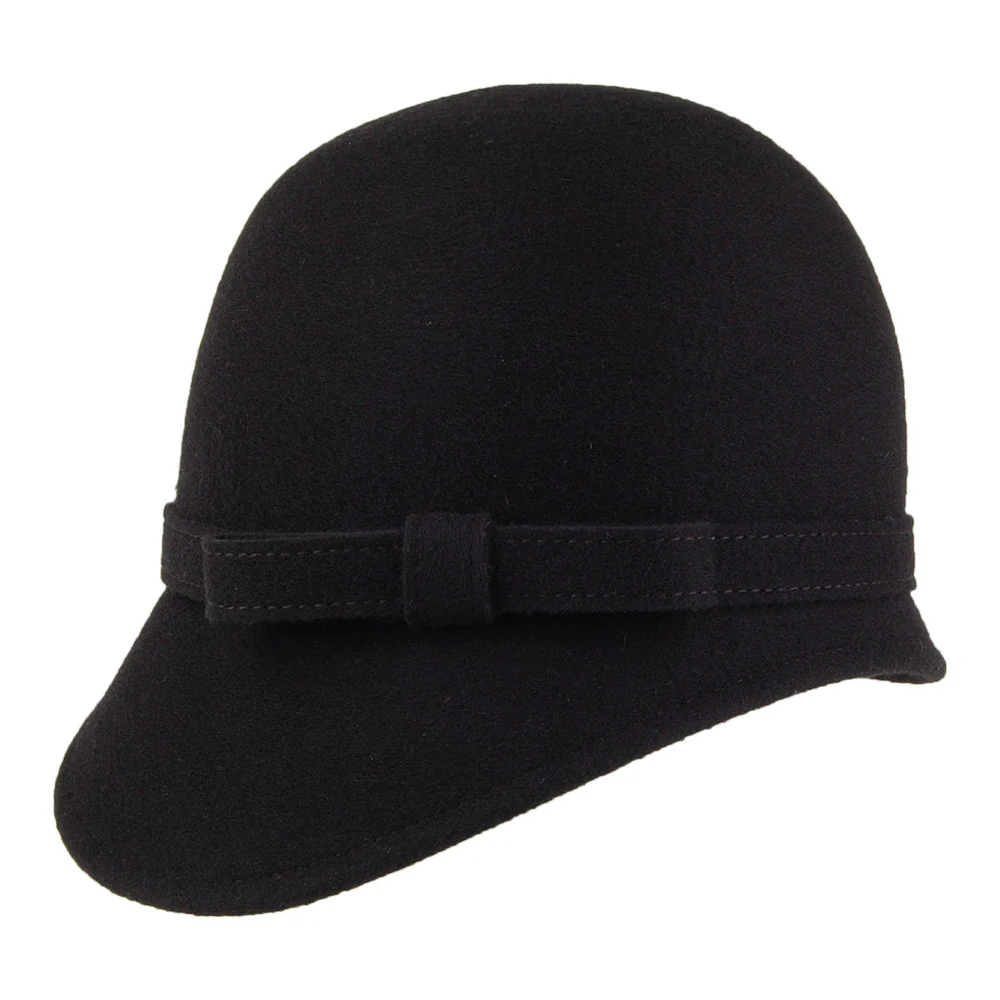 Whiteley Harper Glockenhut aus Wolle mit Schleife - Schwarz - Image 2