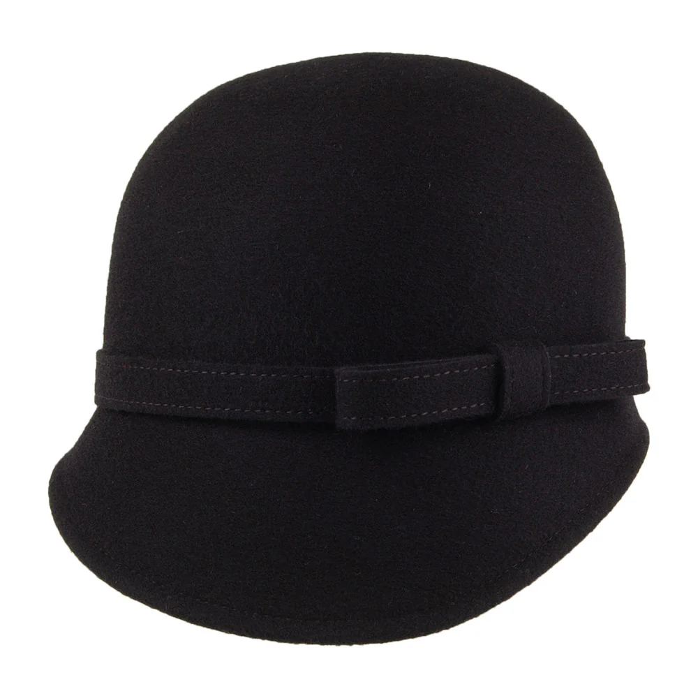 Whiteley Harper Glockenhut aus Wolle mit Schleife - Schwarz - Image 3