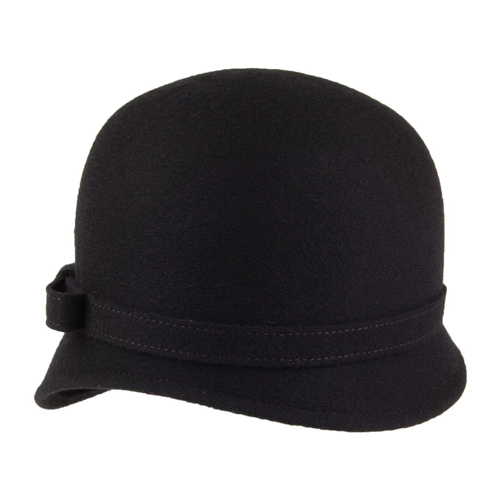 Whiteley Harper Glockenhut aus Wolle mit Schleife - Schwarz - Image 4