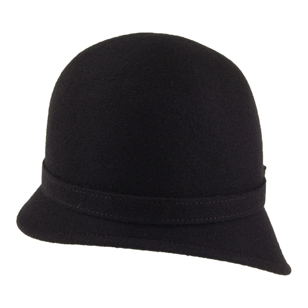 Whiteley Harper Glockenhut aus Wolle mit Schleife - Schwarz - Image 5