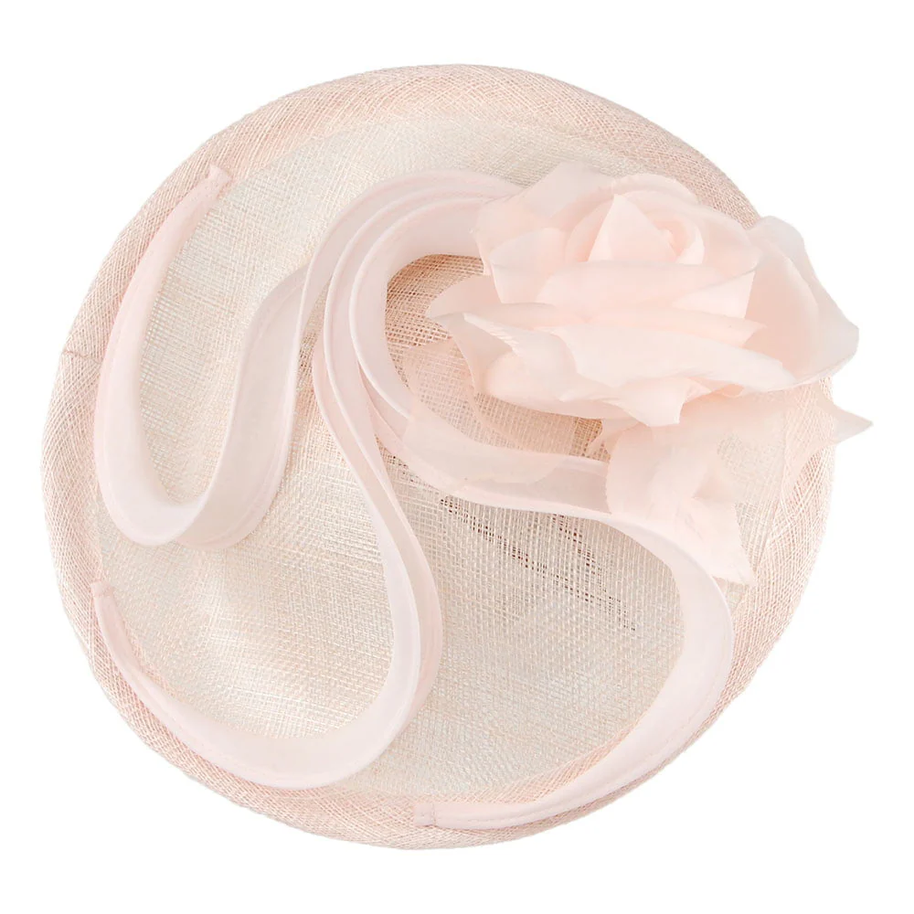 Whiteley Rose Disc Fascinator - Hellrosa - Image 2
