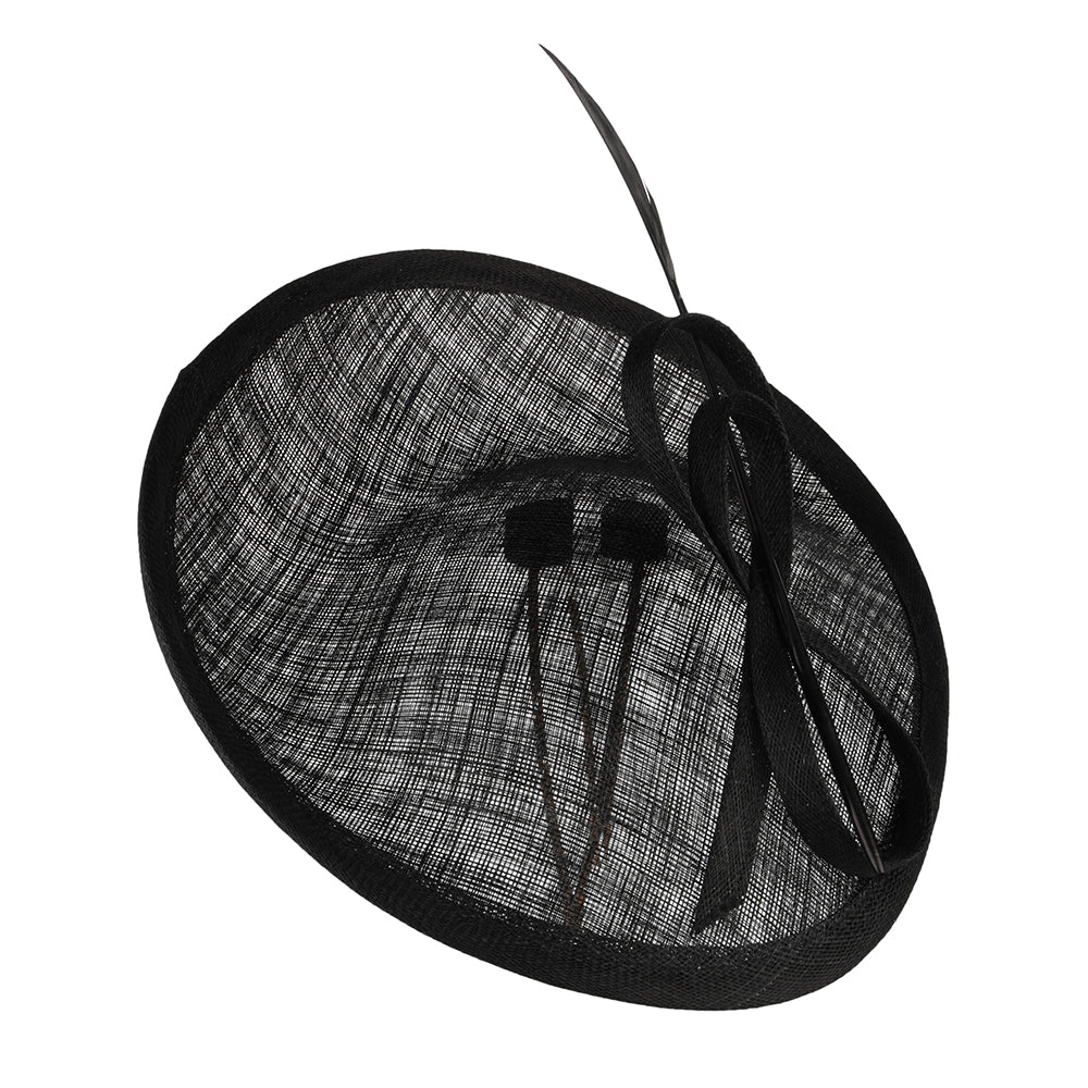 Whiteley Tulpen Disc Fascinator - Schwarz - Image 2